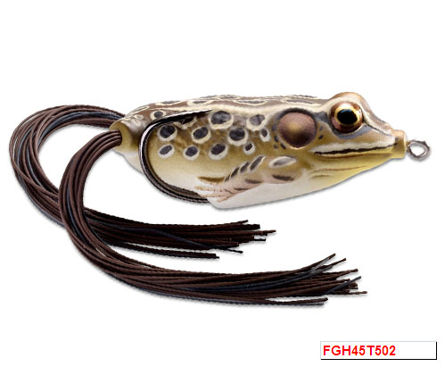 Эластичная лягушка LiveTarget Frog (пустотелая) 21 гр, tan/brown